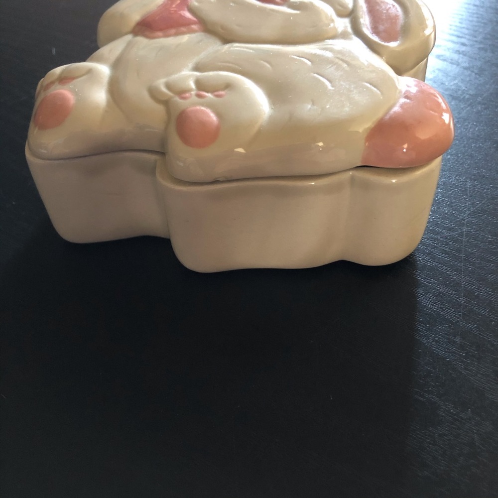 Vintage Ceramic Rabbit Trinket Holder - Picture 4 of 7